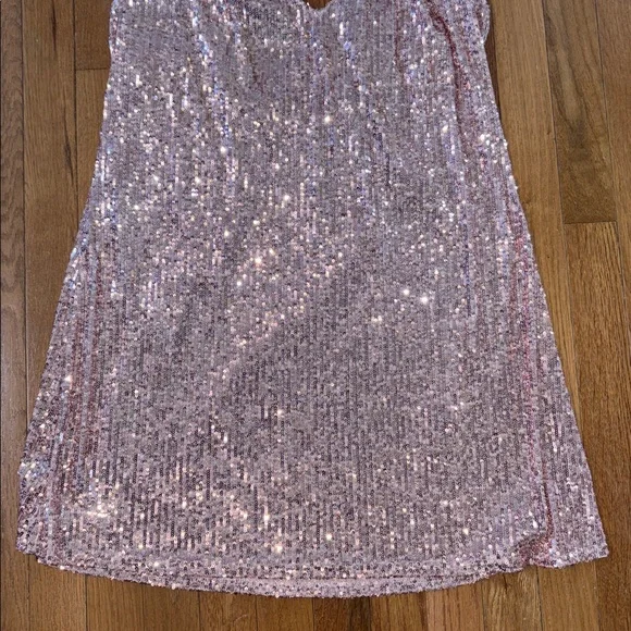 Victoria's Secret Pink Sequin Dress Mini Size Large Lined Y2K - Picture 5 of 9